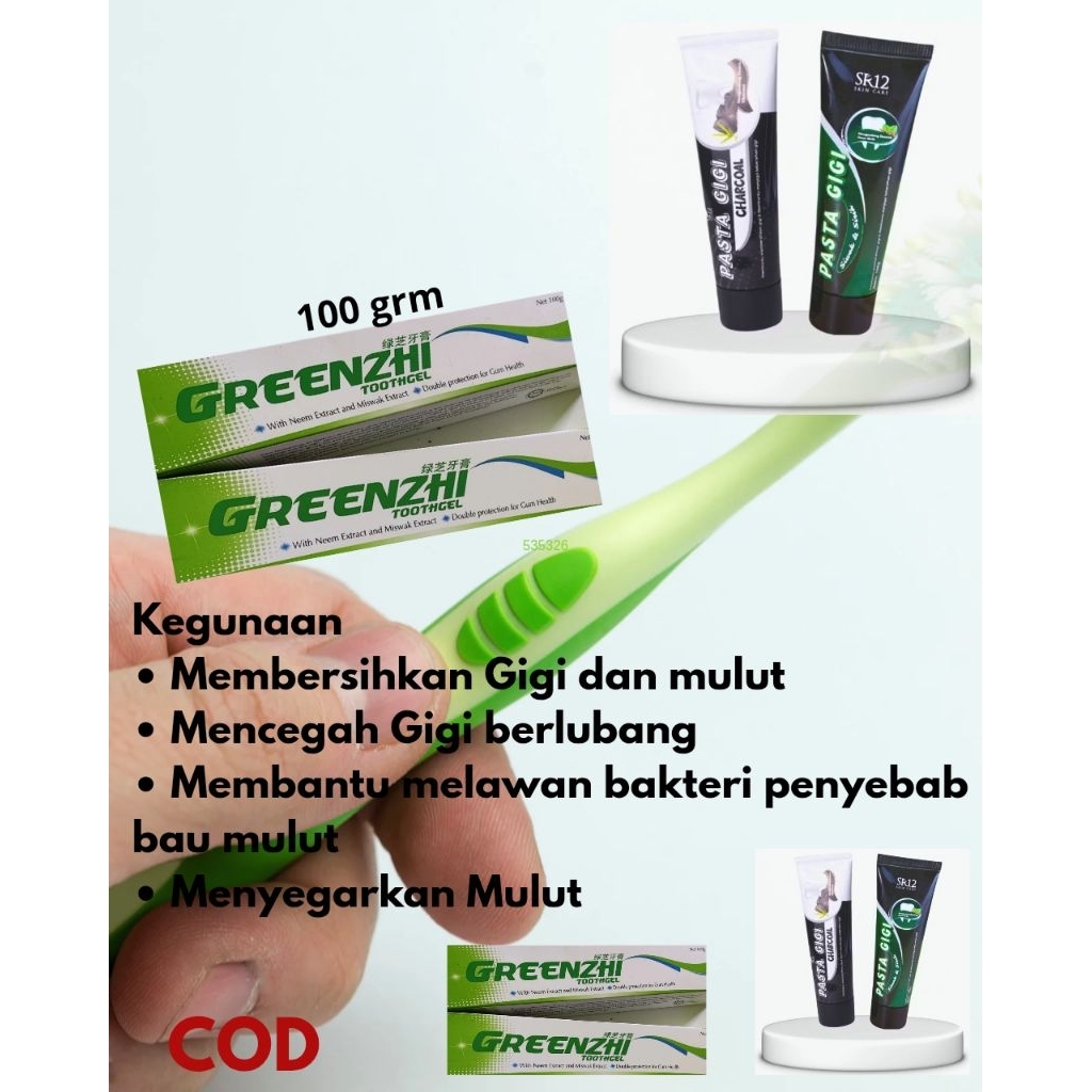Pasta Gigi Penghilang Bau mulut 100 grm/Pasta Gigi Cracoal 100 grm,170 grm/Pasta Gigi siwak 100 grm,