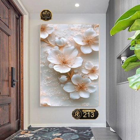 Wallpaper Dinding Bunga 3D Harga Promo - Wallpaper Dinding 3D Motif Bunga Lucu - Wallpaper Bunga 3d