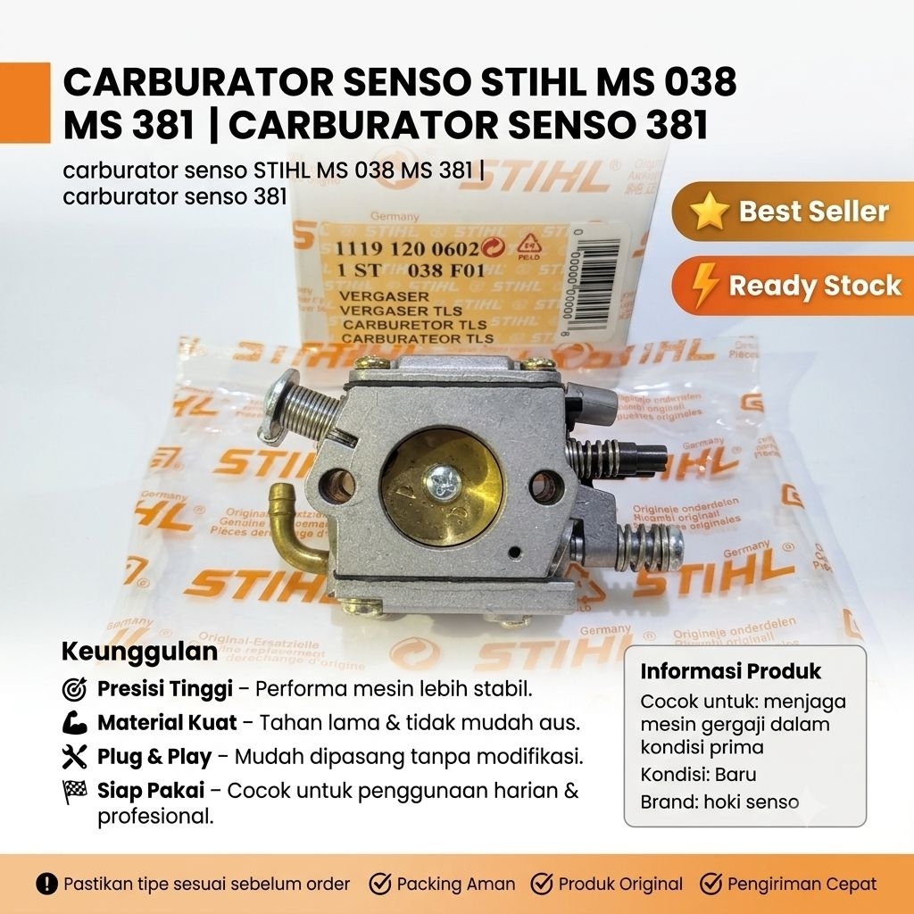 Carbulator Senso Stihl MS 038 MS381|Carburator Senso 381