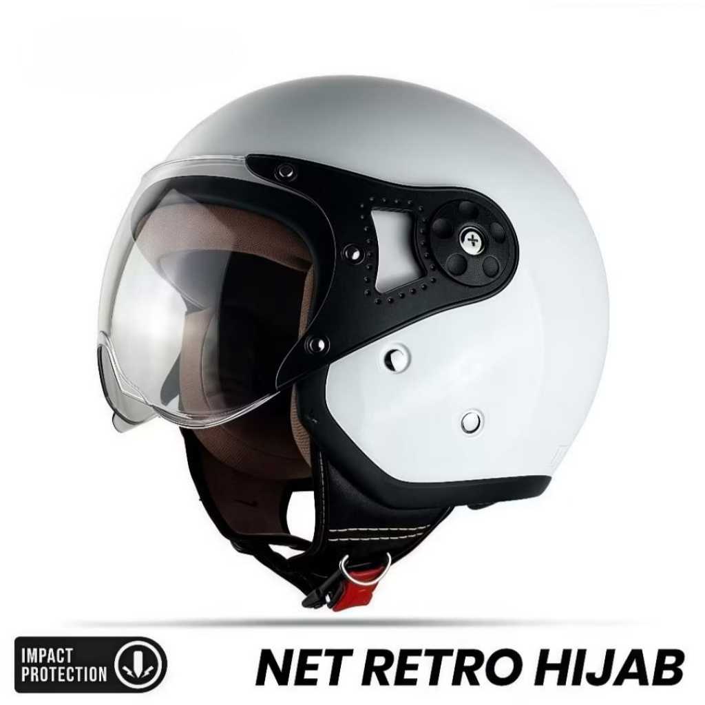 HELM HIJAB BOGO VRL/MLA HELM BOGO RETRO HIJAB SNI HELM DEWASA PRIA DAN WANITA BISA COD