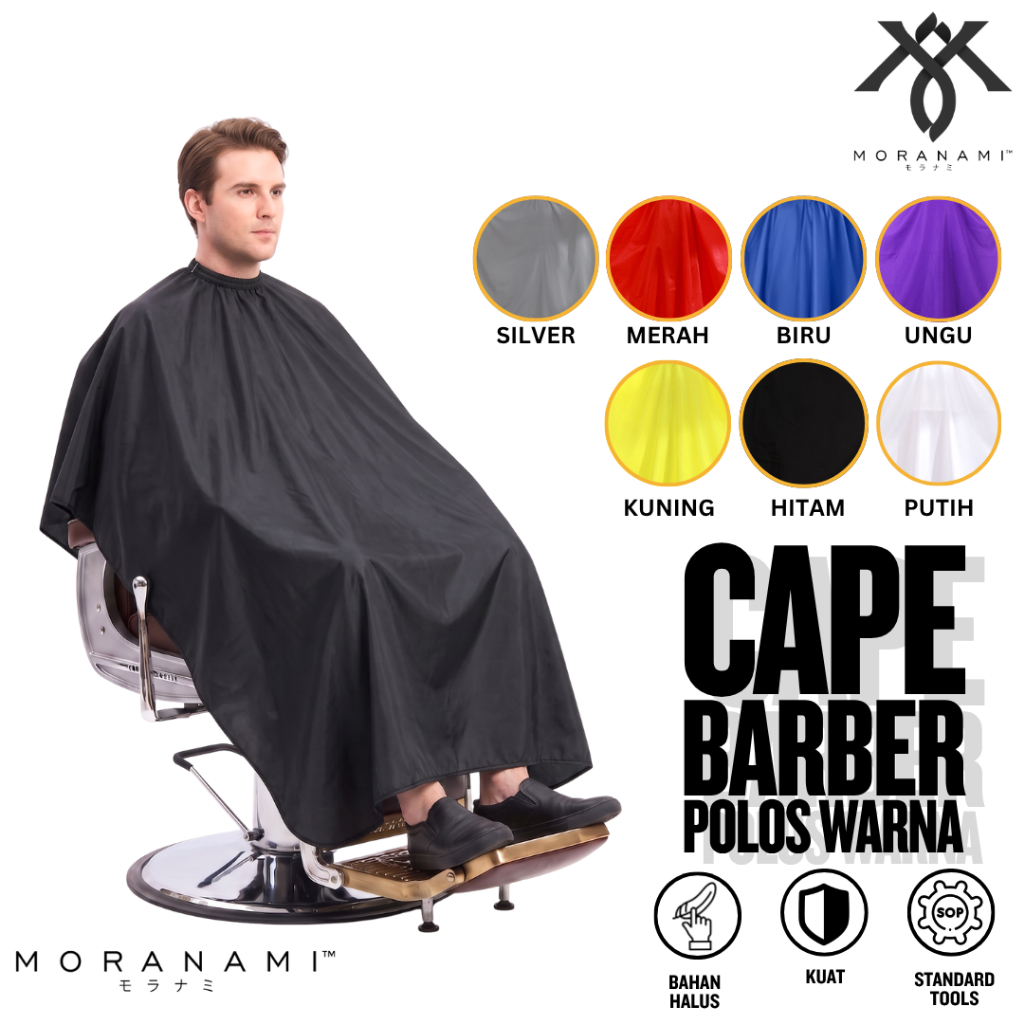 Kain Kep Kip Cukur Rambut Kain Pangkas Rambut Motif Warna Polos