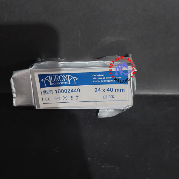 Cover Glass 24 x 40 mm Aurona Scientific | Microscope Cover Glasses 100 pcs