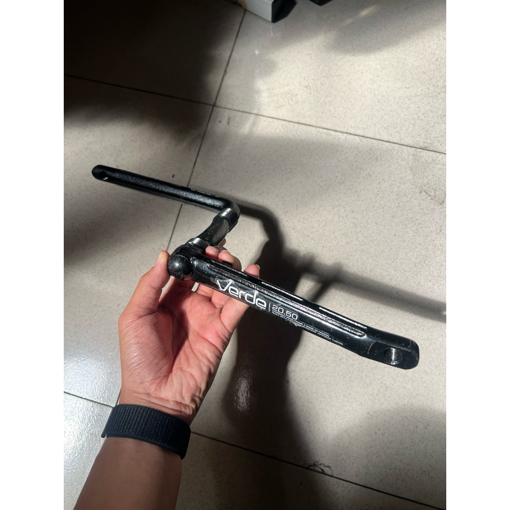CRANK GIR LANGSUNG BMX VERDE HITAM ORIGINAL CROMOLY 175 NOS OS BMX