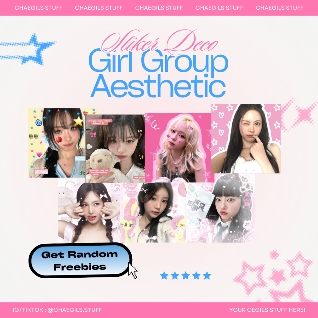 Stiker Deco KPOP-Stiker Mail-Stiker Deco Aesthetic Girl Group