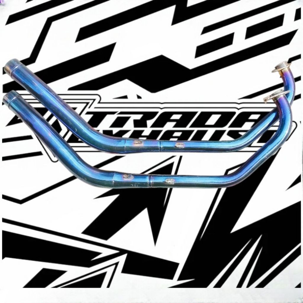 leheran header leher bending Trada Exhaust R15v3 R15V4 GSX XSR VIXION R NGACENG BLUE