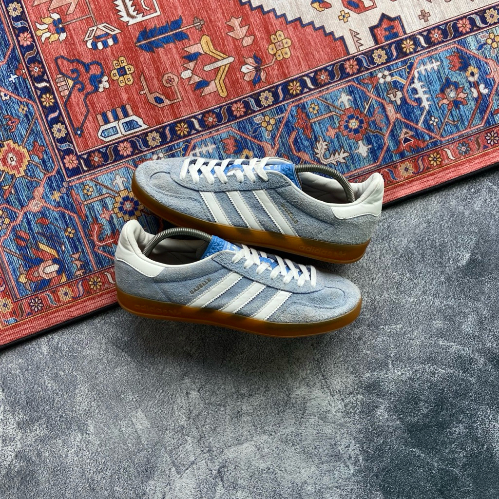 [Size 45] Adidas Gazelle Indoor ‘Blue White Gum’ (HQ8717) Second Original Kondisi Mulus No Minus Lik