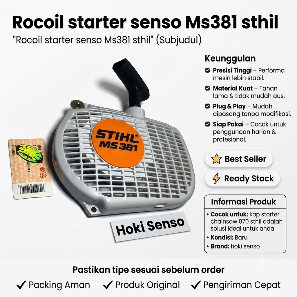 recoil starter Senso ms 381 sthil
