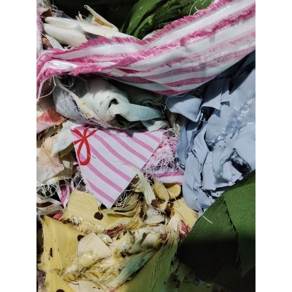 kain perca isian samsak | kain perca lembut | kain perca sisa produksi