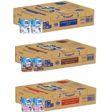 Frisian Flag susu UHT mini nutribrain (1 dus 36 pcs) 110ml COKLAT / STRAWBERRY /PLAIN