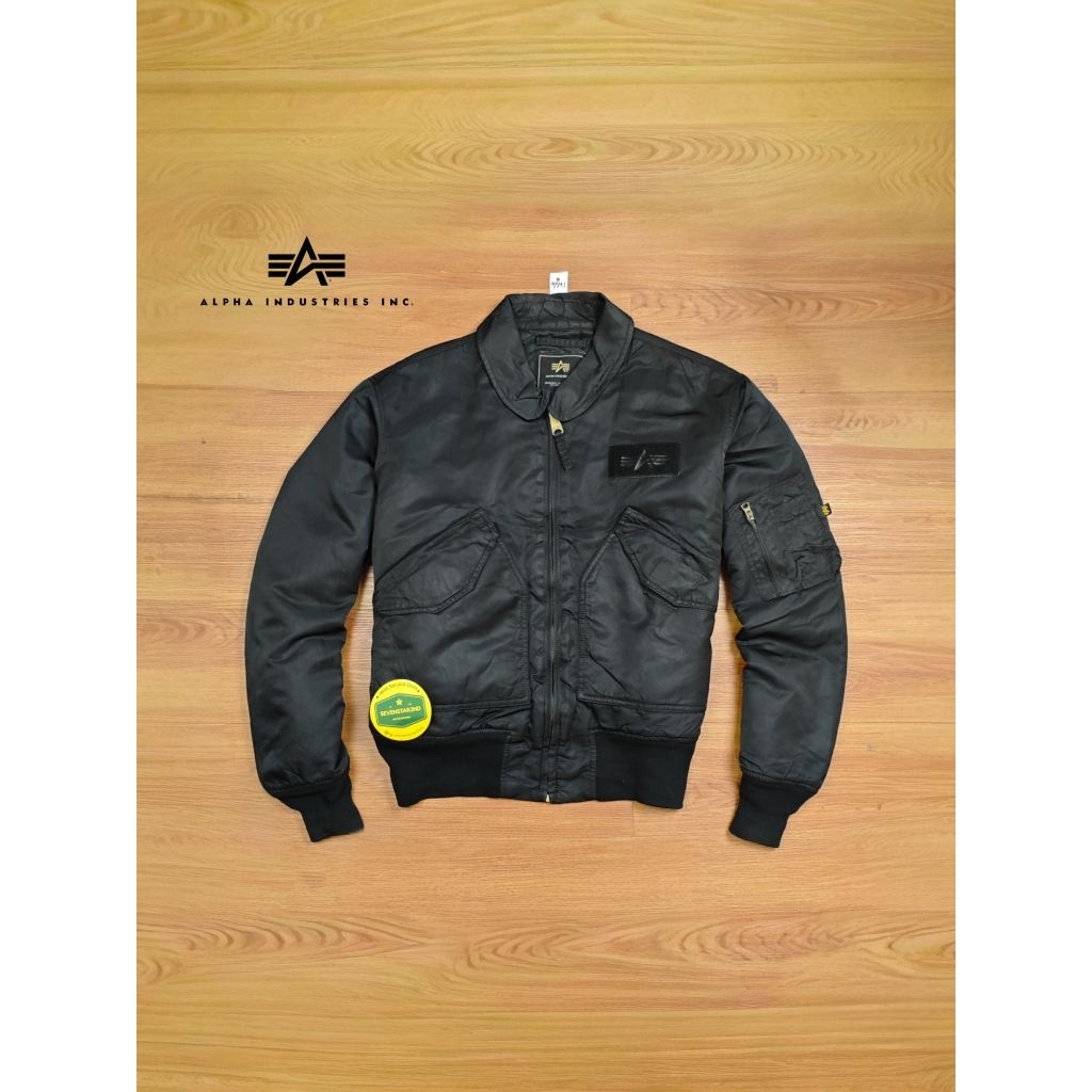 vintage alpha industries casual bomber type cwu-45 jacket
