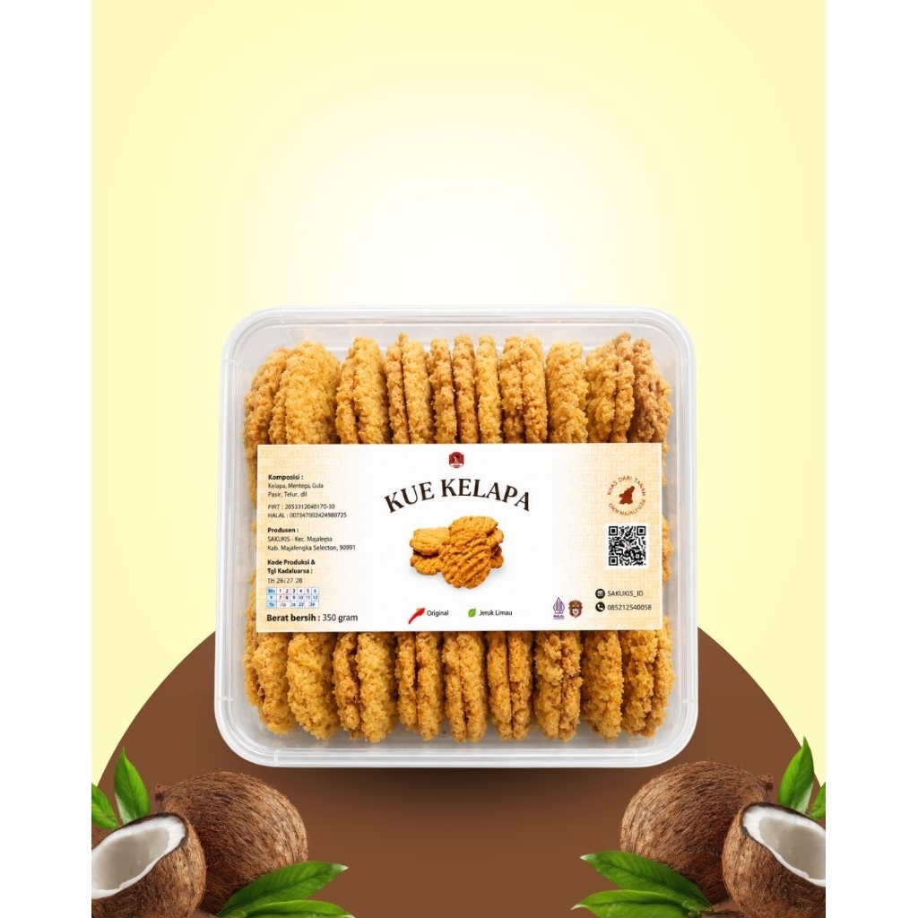 COCONUT COOKIES ATP / KUE KELAPA 1000gr
