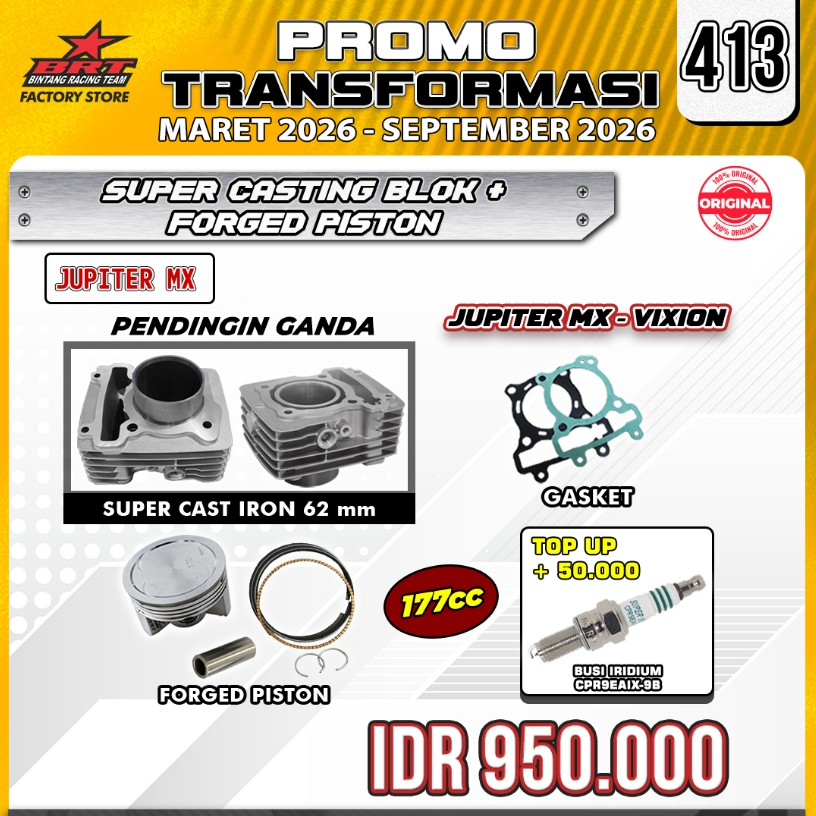 BRT BLOK JUPITER MX CAST IRON SIZE 62 MM