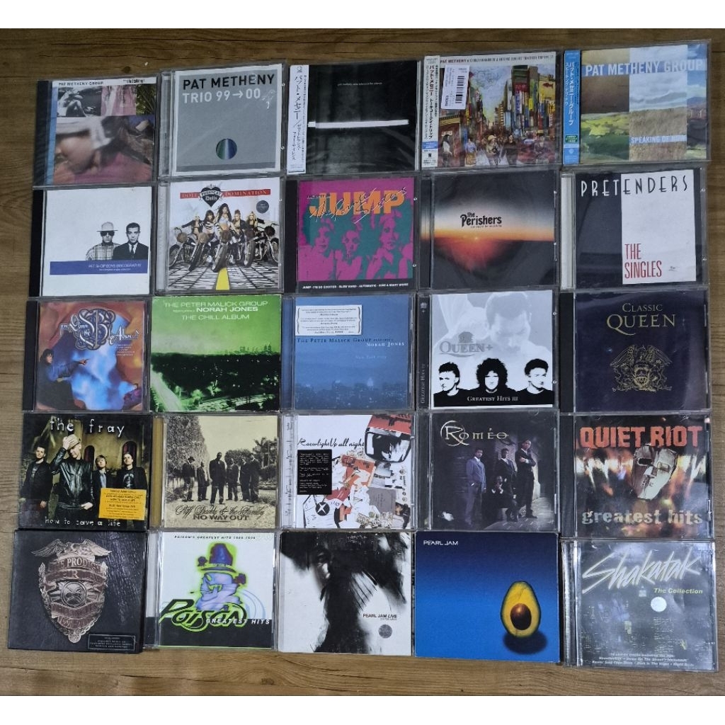 CD PAT METHENY / PET SHOP BOYS /  PEARL JAM / POISON / PUSSYCAT DOLLS / THE PERISHERS / THE PRETENDE