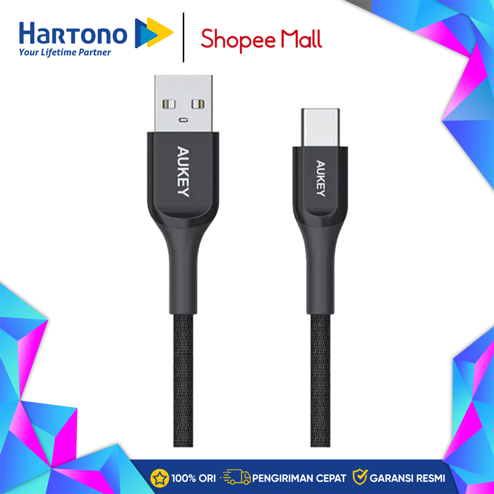 Aukey Kabel Data/Kabel Data USB A to USB C AKCB-AKC2BK