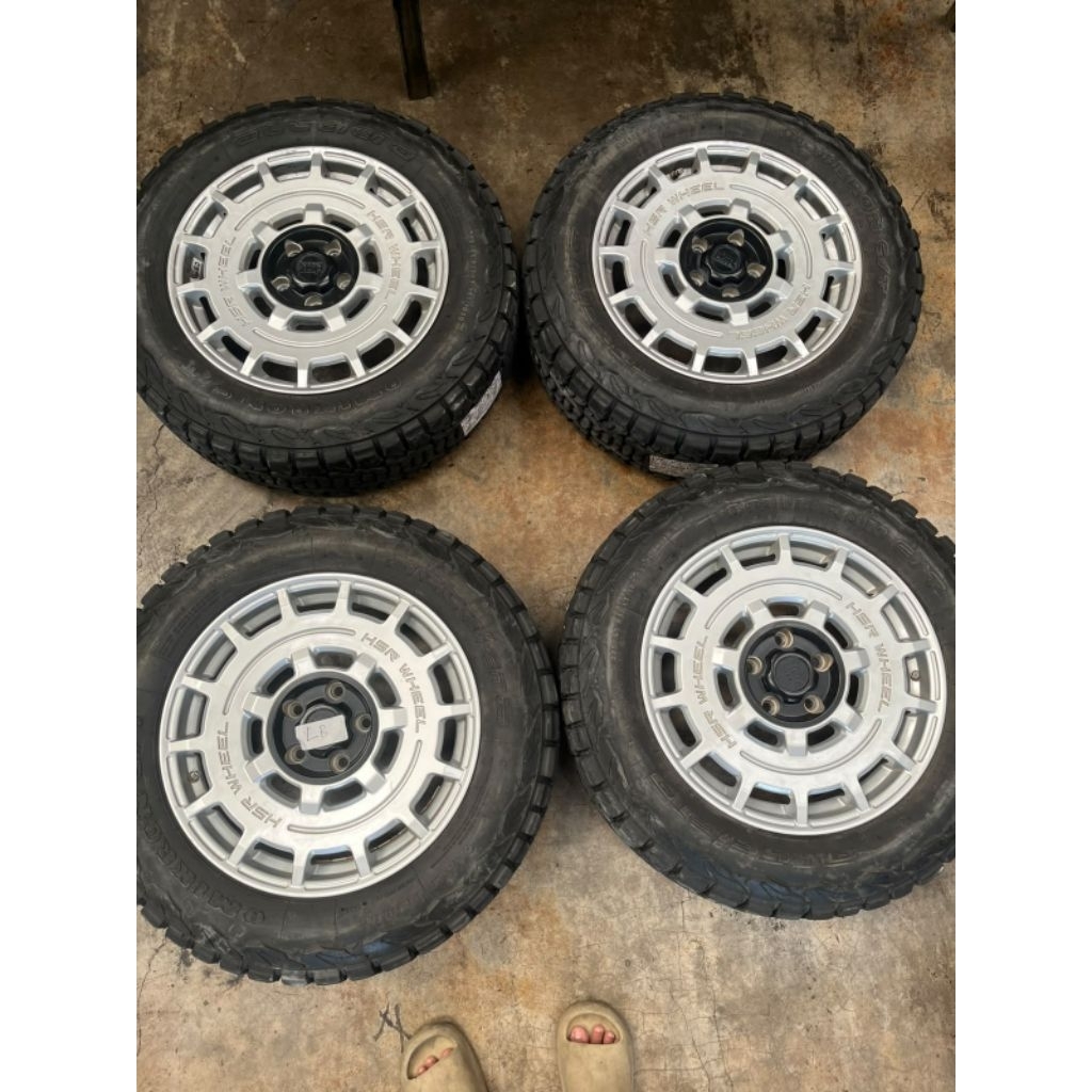 VELG HSR RING 17 VELG MOBIL SECOND CLASSIC R17 PCDV5X114 DAN BAN SEMI OFFROAD 225 65 R17