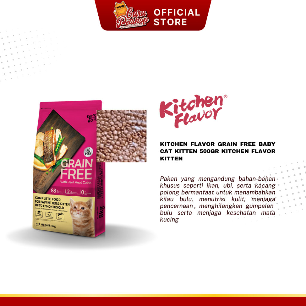 Kitchen Flavor Grain Free Baby Cat Kitten 500g Kitchen Flavor Kitten