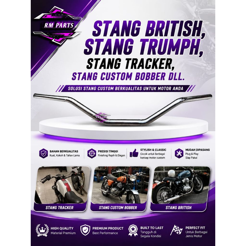 stang British, stang trumph, stang tracker, stang custom bobber dll