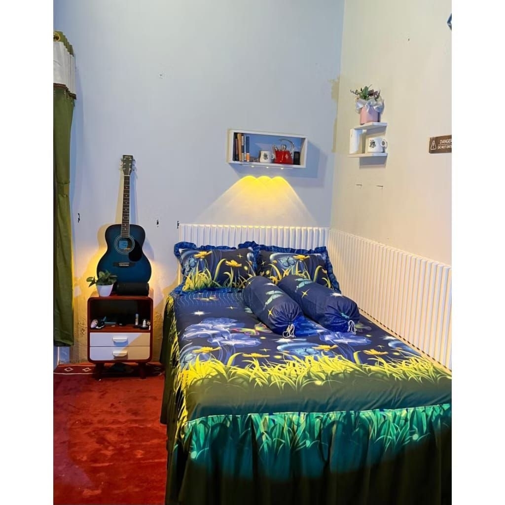 Tokolestari.Id Sprei Rumbai Jumbo 200X200 Bahan Premium Katun Adem