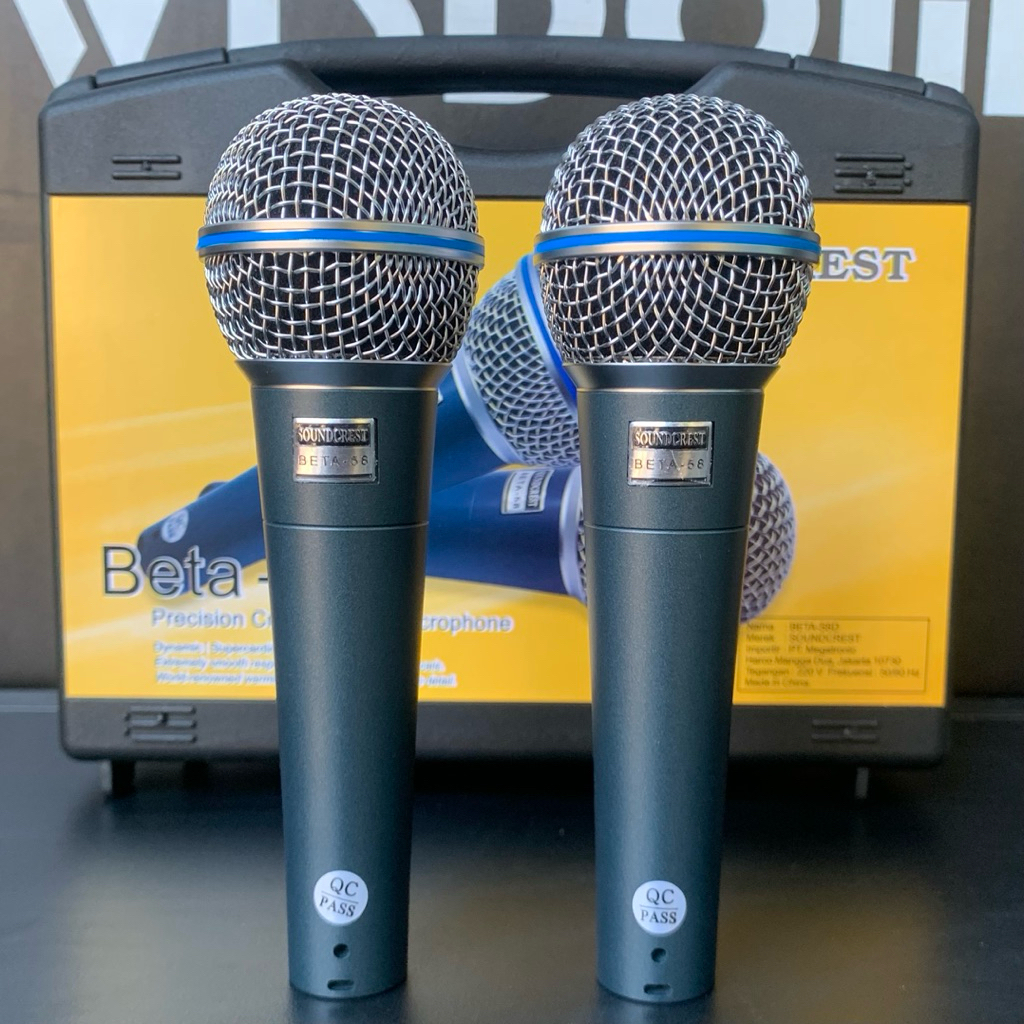 Mic Beta 58 D Isi 2 Soundcrest Dinamis Suara terbaik