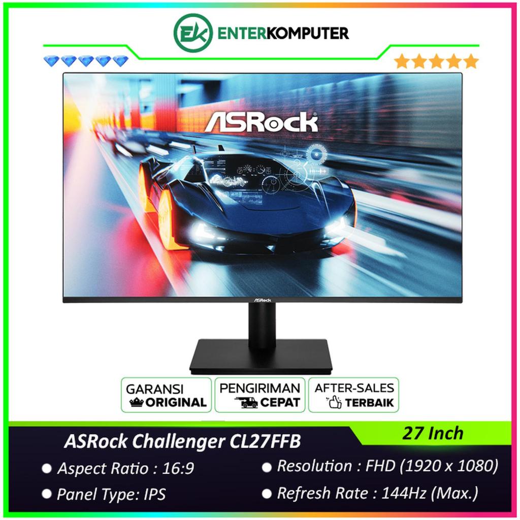 ASRock Challenger CL27FFB 27 Inch FHD IPS 144Hz Gaming Monitor / Monitor 27 inch