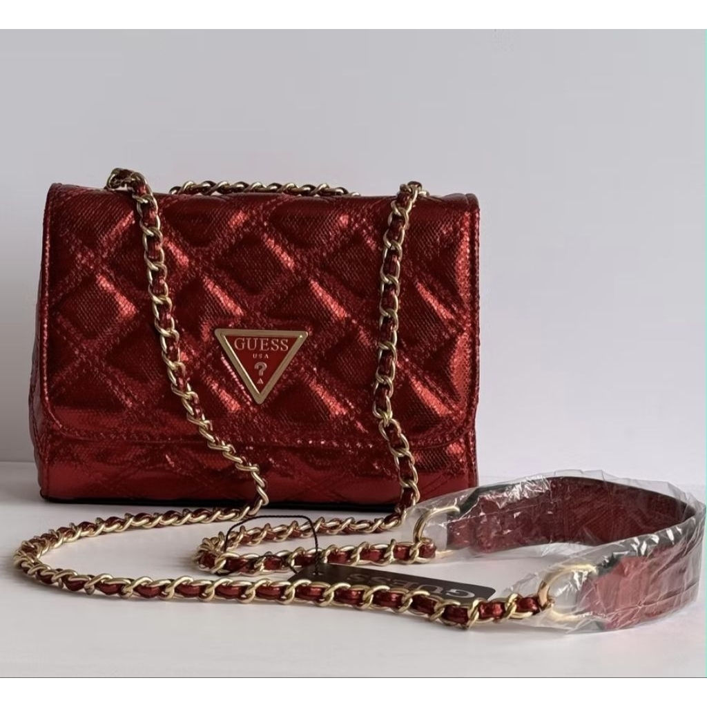 Miekara (Giully Mini 2 Comp Convertible Flap - Guess bag- Tas Selempang Wanita)