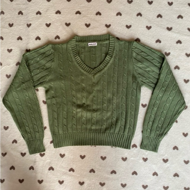 Cable knit sweater solar preloved