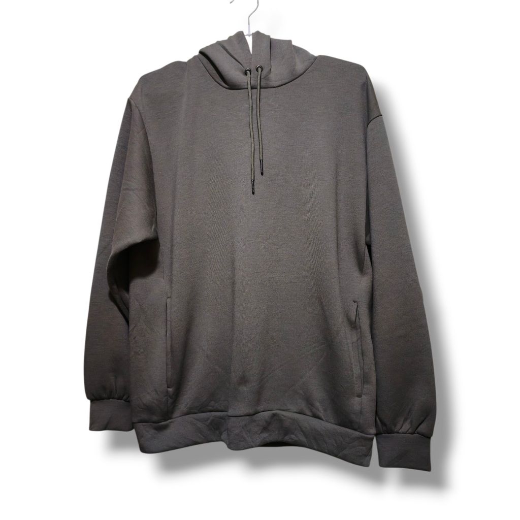 HOODIE SCUBA ORIGINAL GU (GLOBAL UNIQLO) WARNA OLIVE