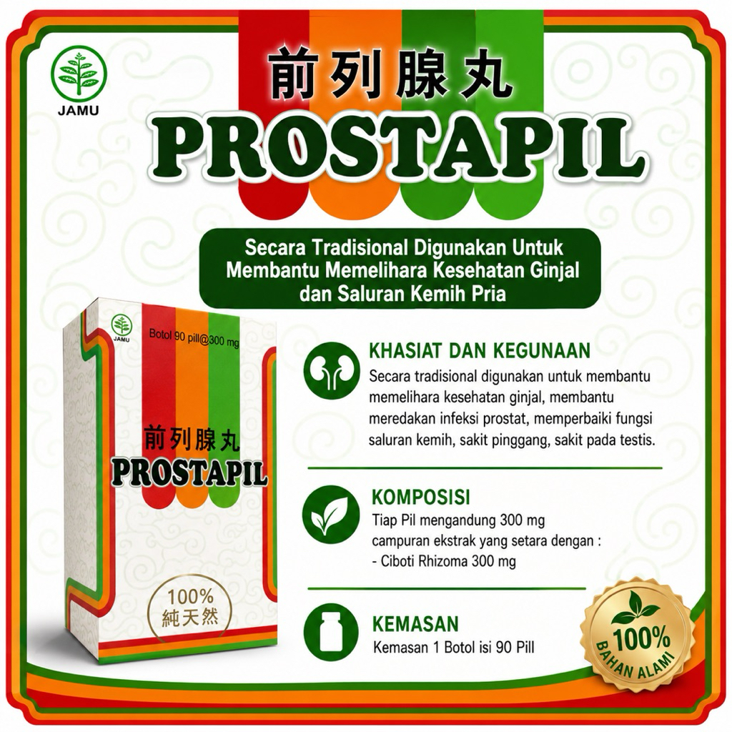 LANCAR KENCING PROSTAPIL ASLI / PELANCAR BUANG AIR KECIL / JIAN LIE SIEN WAN /