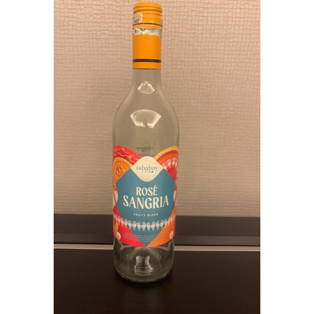 botol wine kosong (bekas)