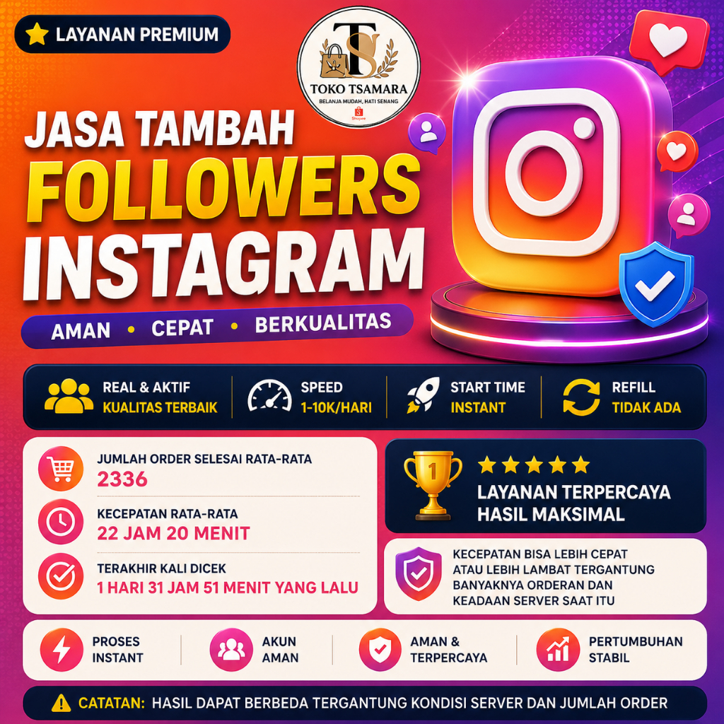 Layanan Optimasi Akun Instagram | Promosi Profil | Username Saja | Proses Cepat | Toko Tsamara