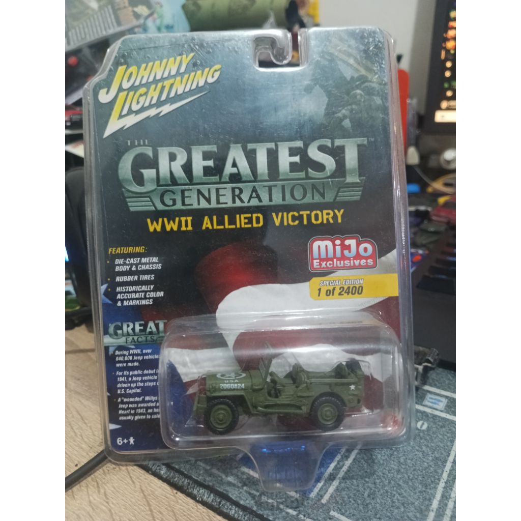 Johnny Lightning WWII Willys MB Jeep