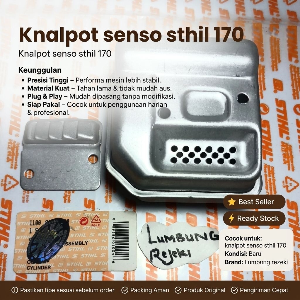 knalpot senso ms170/180 stihl