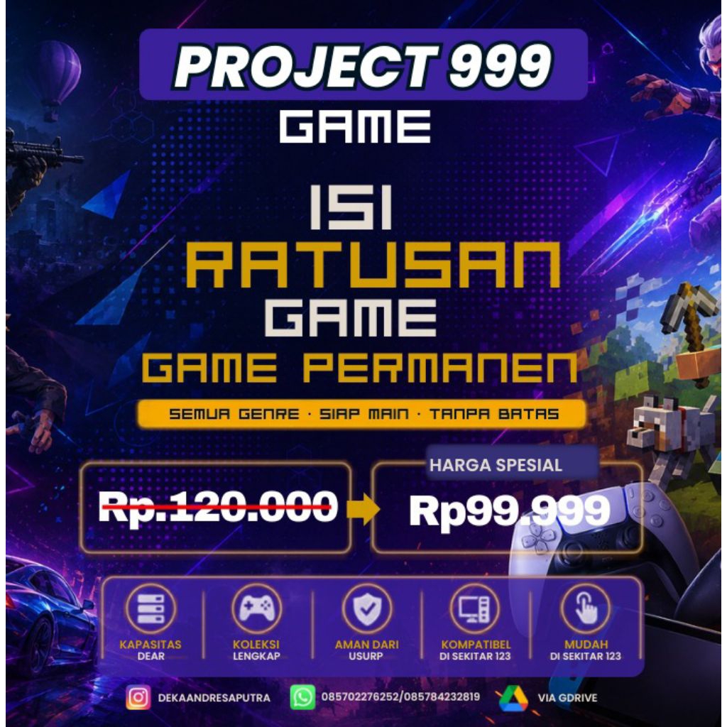GAME PC ALL IN ONE | DRIVE ISI 999 GAME PC