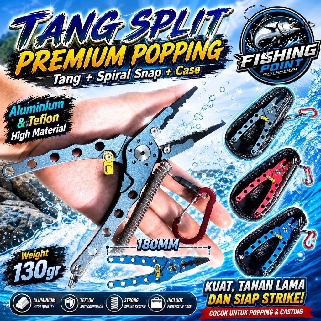 TANG SPLIT RING BESAR POPPING JIGGING CASTING BIG GAME PREMIUM [AT03]
