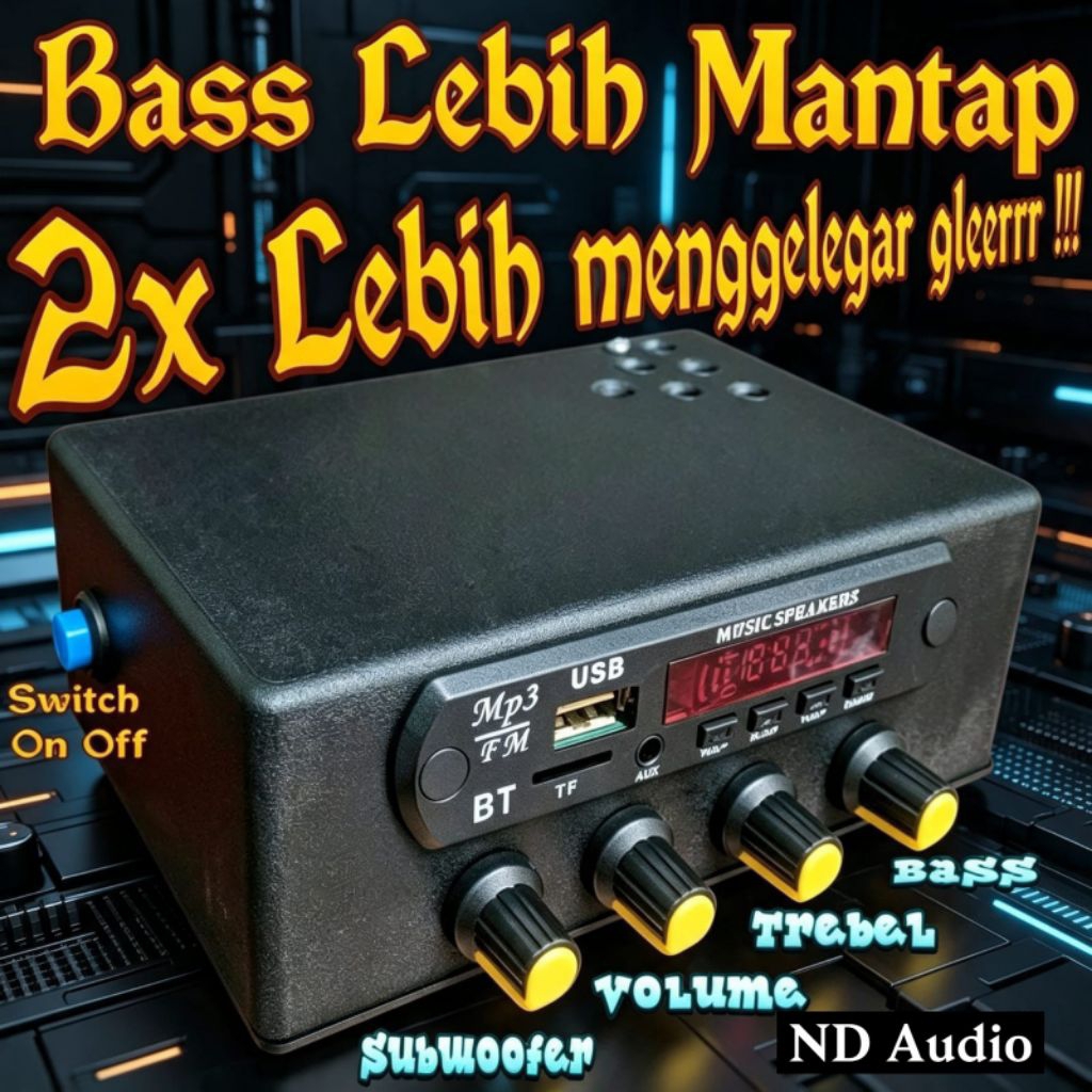 Amplifier Mini 12 Volt Subwoofer Power Kelas D dengan Bass Lebih Mantap dan 2x Lebih Menggelegar