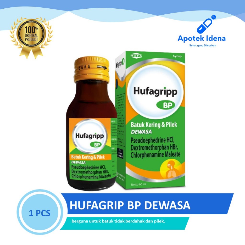 Hufagrip BP Dewasa Batuk Pilek Syrup 60 ml