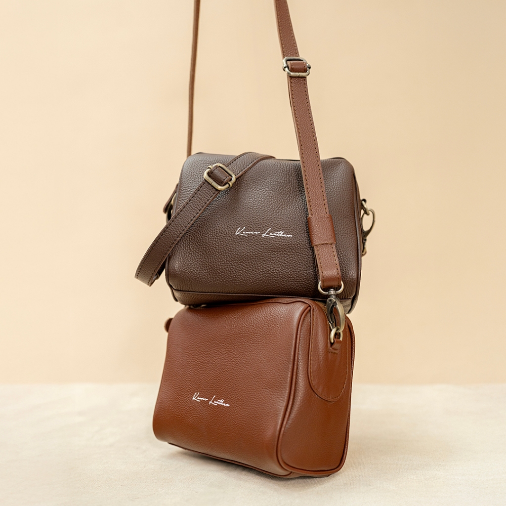 Tas Selempang Wanita Kulit Asli - SWASTIKA - Kenes Leather