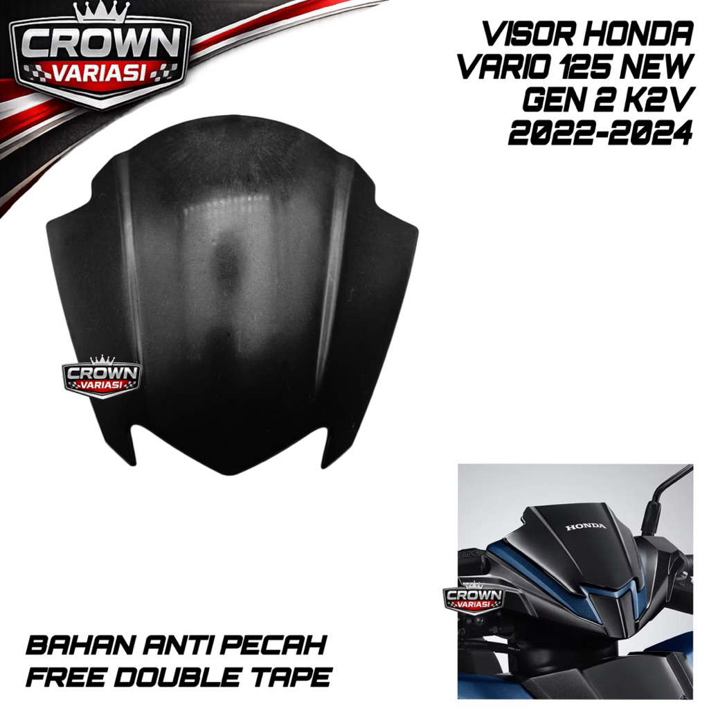 VISOR VARIO 125/150 NEW LED GEN 2 K2V 2022 2023 2024 WINSHIELD VARIO GEN 2 K2V VISOR 125 LED Visor C