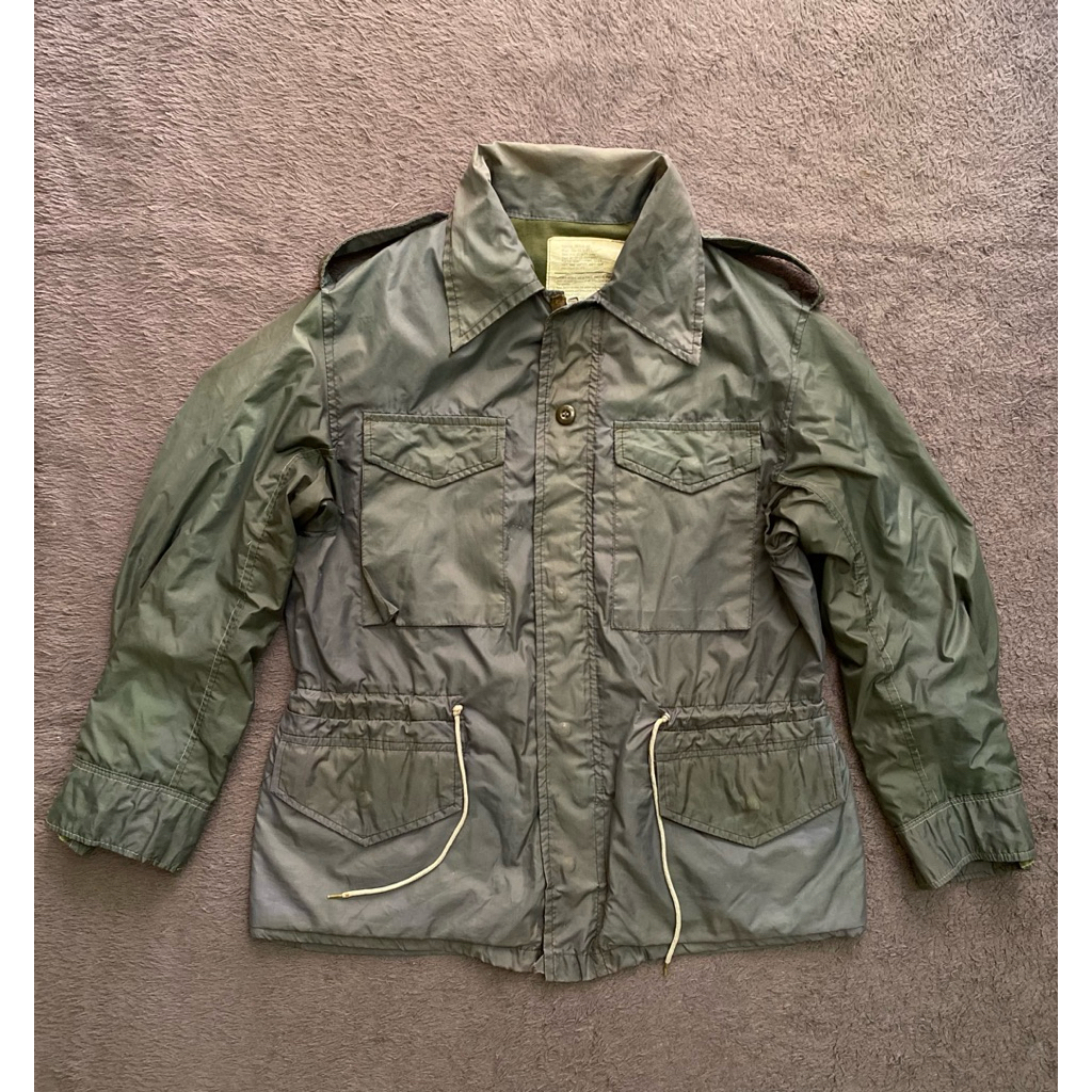 1960'S VTG JOHN OWNBEY CO. U.S. ARMY M65 FIELD JACKET MEDIUM SHORT VIETNAM WAR. Made in USA