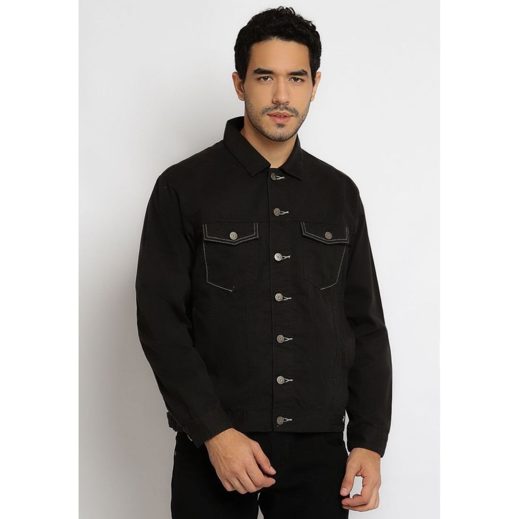 Jaket Katun Pria Lois MJF155 Hitam