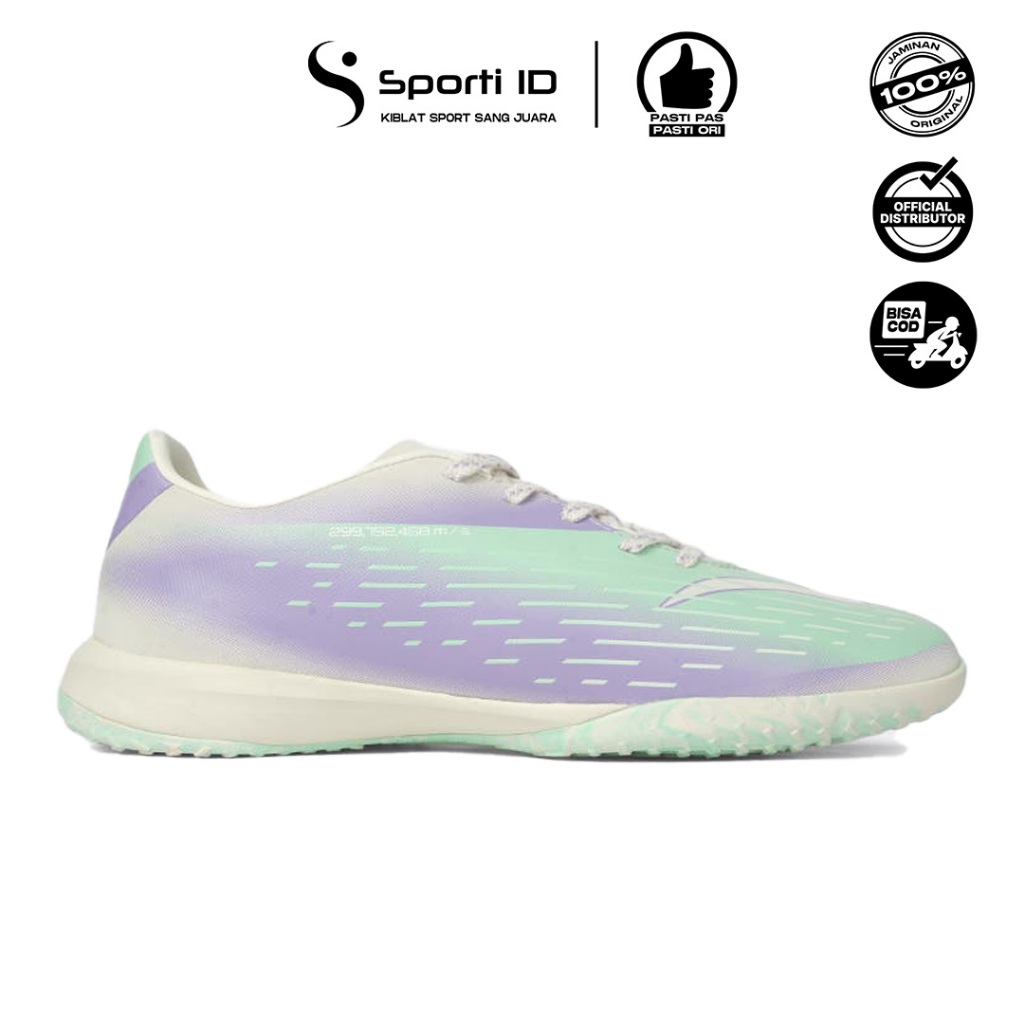 Sepatu Futsal Specs Accelerator Lightspeed 5 Pro IN - Egret Purple Rose SPE1020519 Original