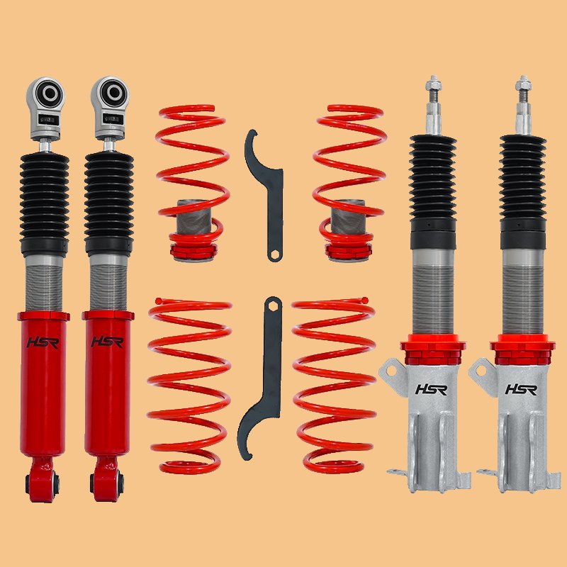 COILOVER HSR RED FRONT REAR TOYOTA AVANZA DIBAWAH 2020  coilover avanza merek hsr