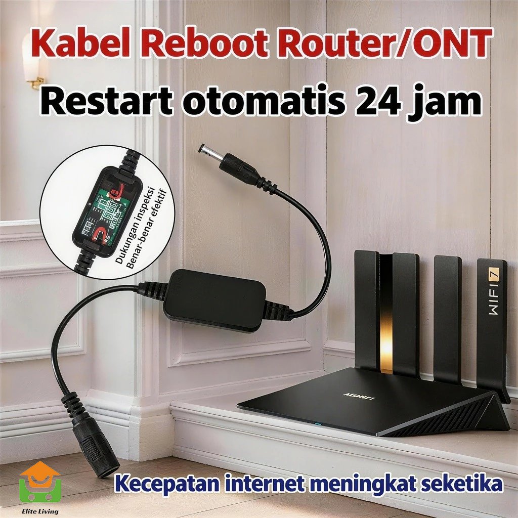 Router kabel restart otomatis wifi 24-hour reboot pengatur waktu penguat sinyall ruter wifi jarak ja