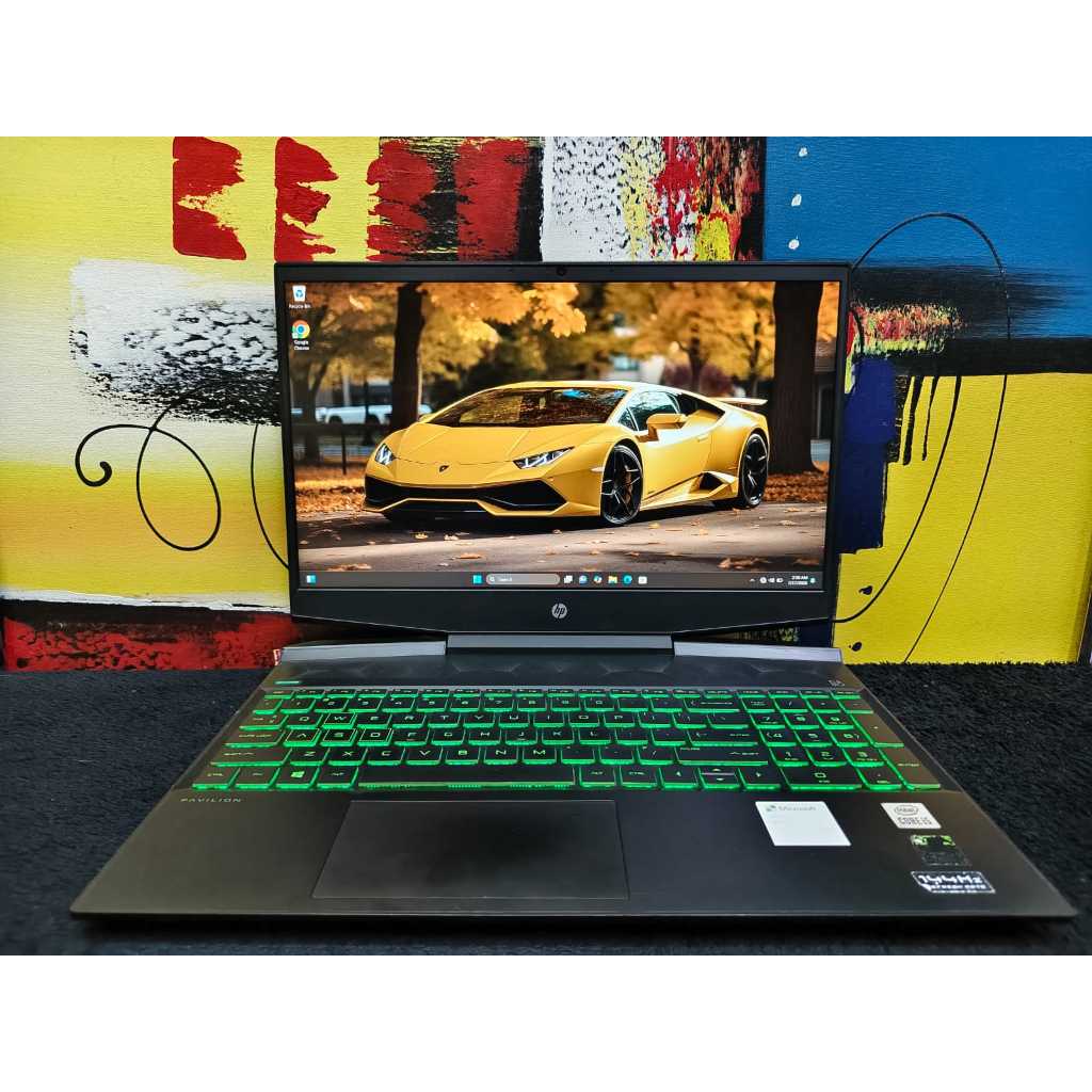 Laptop HP Pavilion Gaming 15 Core i5 Gen 10 16/512 Nvidia RTX 2060 6GB siap pakai