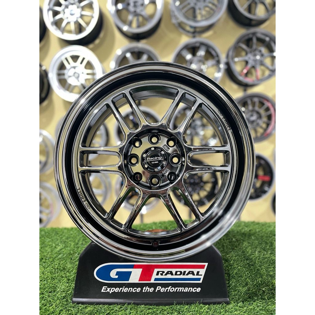 velg enkei rpf r16 black chrome pcd 4x100/114pcd  kondisi baru