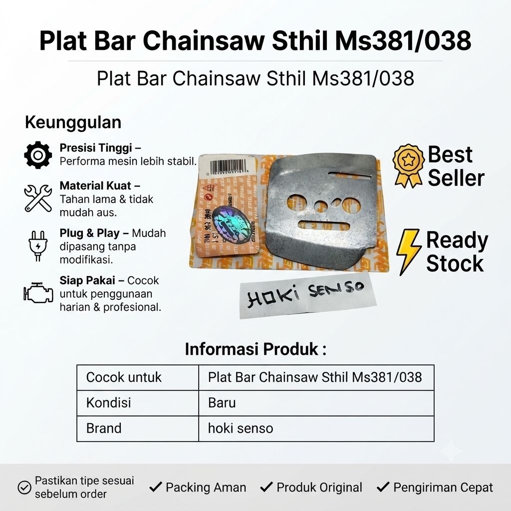 plat bar chainsaw stihl ms381/038