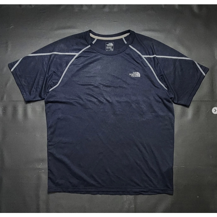 The North Face Jersey Dry Fit Pria Navy Original Second Outdoor Hiking Running