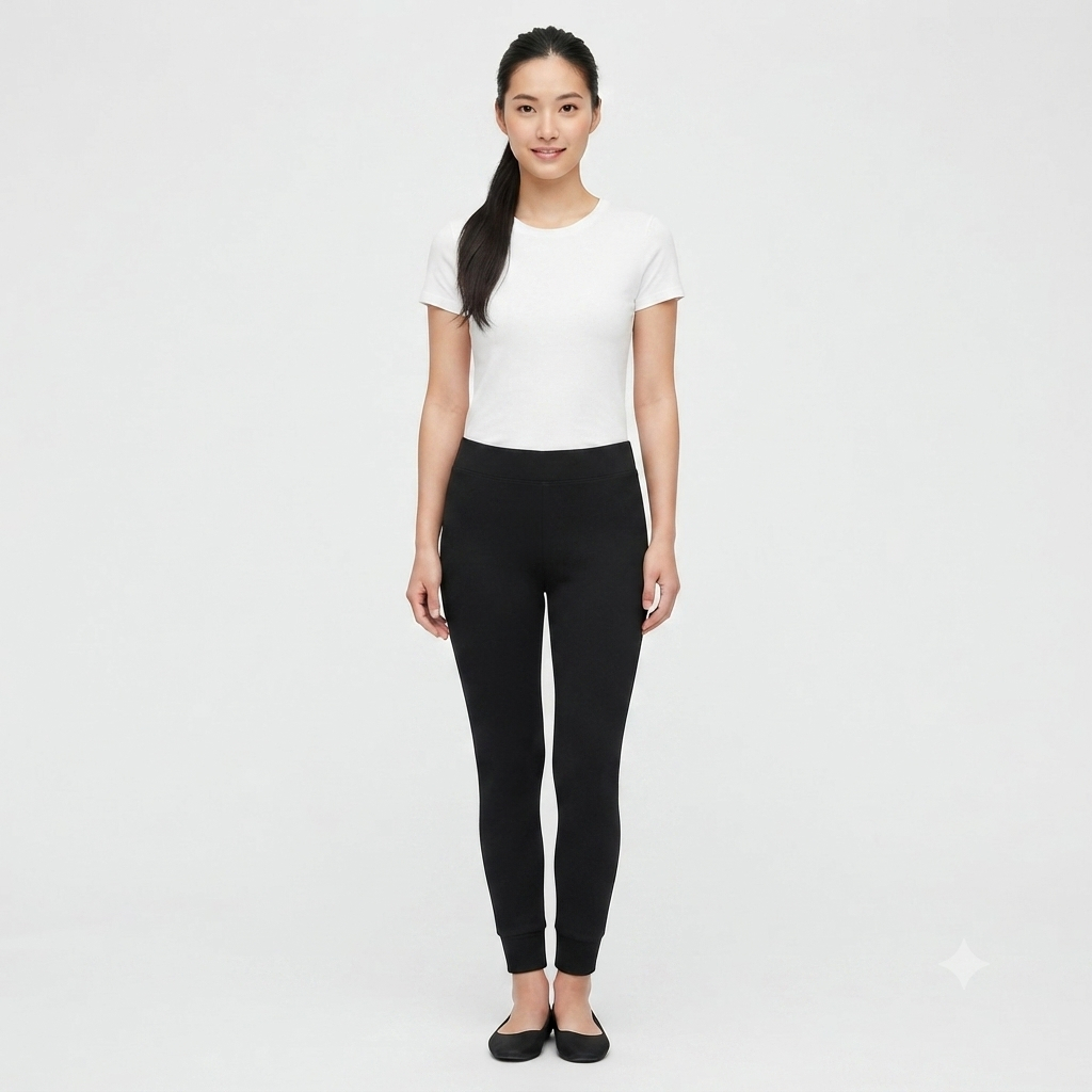 Celana Legging Hitam Wanita Executive Basic Tx Training Tali Karet