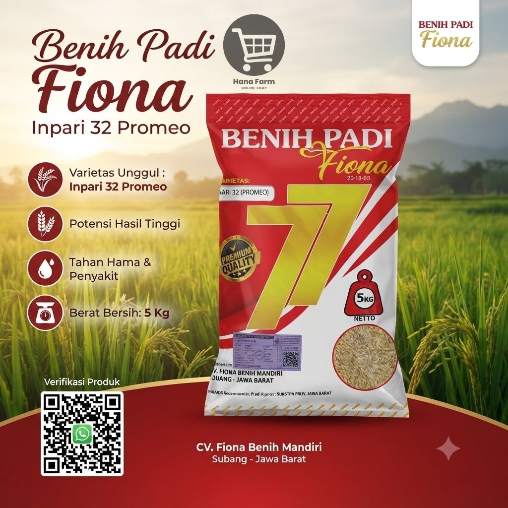Benih Padi INPARI 32 PROMEO 5 Kg
