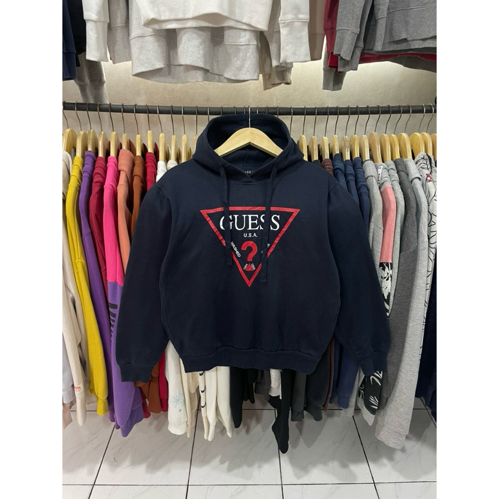 HODIE GUESS TRIANGLE BIG LOGO NAVY